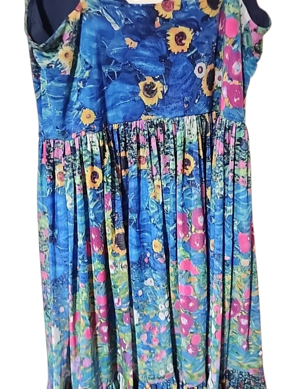 Black Milk Klimt Collage  Sheer Midiaxi Dress Size Medium - Picture 4 of 9